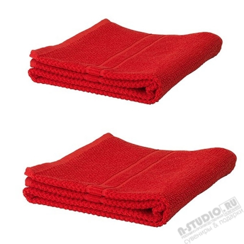 Красные полотенца махровое 500гр, 150x100см