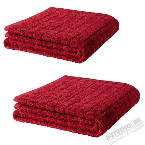 Махровое полотенца красные 600гр, 150x100см