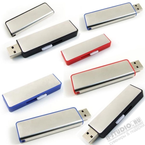 Красные флешки с выдвижным чипом серебро usb флэш накопители оптом