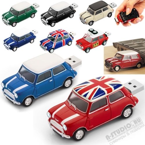 Пластиковые флешки «Машинка micro car» флеш карты под логотип