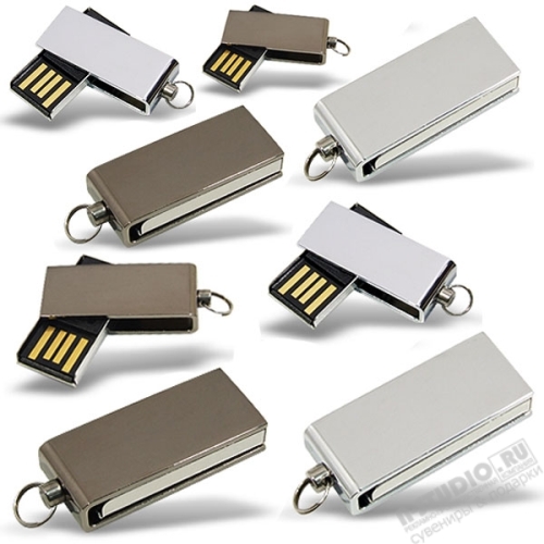 Поворотные флэшки мини usb флэш накопители металлические оптом