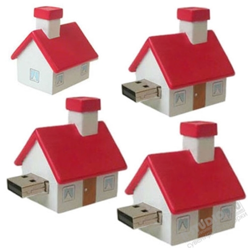 Флэшки «Домик» pvc строительная usb флеш карта