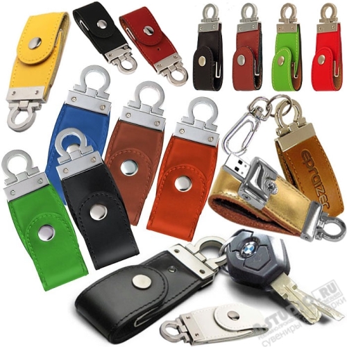 Usb флеш карты кожаные флешки брелоки под логотип usb диски кожа оптом