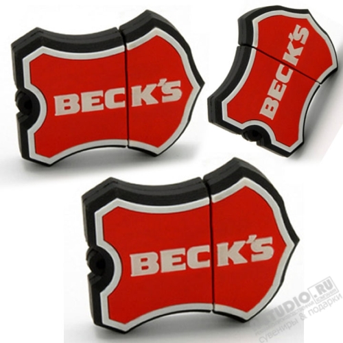 Флешки в форме логотипа компании «BECK-S» usb флэш накопители оптом