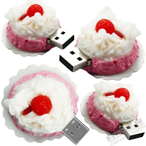 Флешки сладкие «Пирожное» подарочные usb флэш накопители десертные