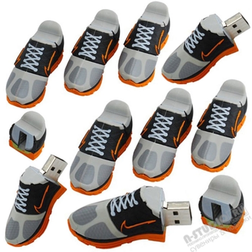 Флэшки «Спортивные кроссовки» спорт usb флэш диски с логотипом