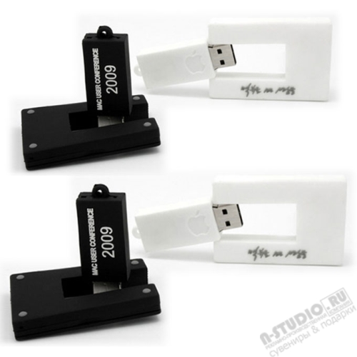 Флешки с логотипом «Apple Конференция» рекламные usb флэш диски
