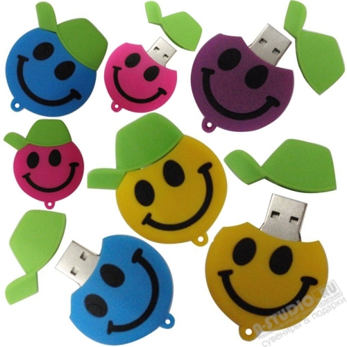 Флэшки «Вишенка веселая» фруктовые  usb флеш накопители оптом