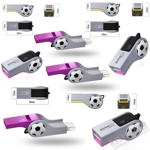 Флэшки спорт «Свисток» индивидуальные usb флеш карты для спорта