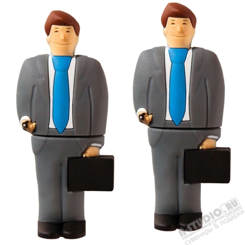 Usb флеш карты «Бизнесмен» персональные флэшки сотрудники банков