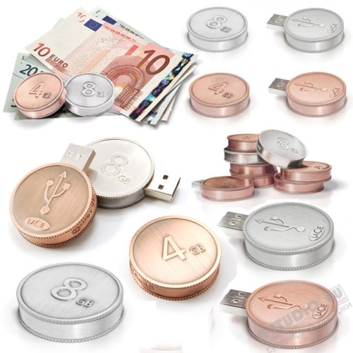 Флэшки «Монеты» банковские usb флеш карты в форме монет оптом