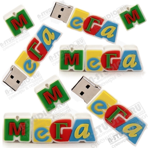 Usb flash карты индивидуальный логотип «Торговый центр МЕГА» пвх флэшки оптом