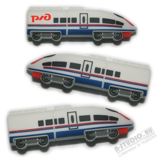 Usb flash карты «Скоростной поезд» сувенирные флешки для жд перевозчиков