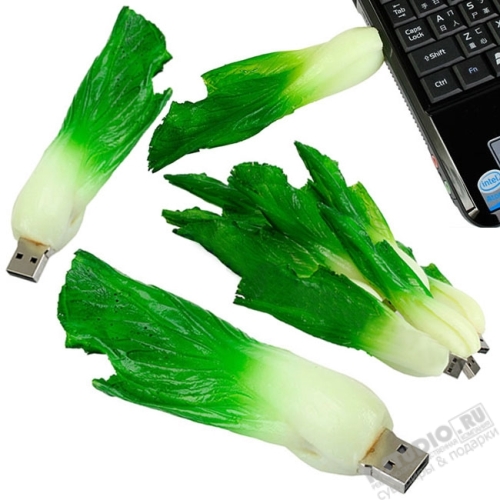 Флэшки овощ «Салат» овощные usb флеш диски usb cabbag pvc