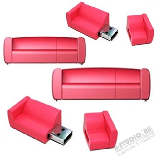 Usb флеш карты «Диванчик» интерьерные usb flash накопители диван под нанесение логотипа