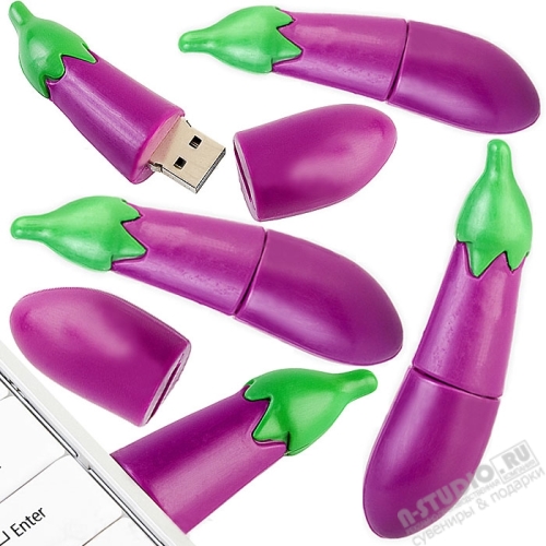 Usb flash карты «Баклажан» овощные флэшки eggplant usb flash drive