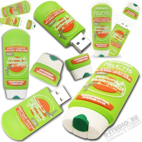 Флешка «Шампунь Garnier» shampoo shape usb флеш карта оптом