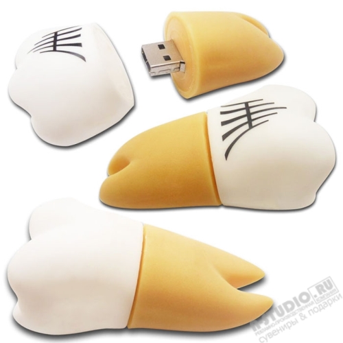 Флешка «Зуб» медицинские usb флеш карты с логотипом оптом