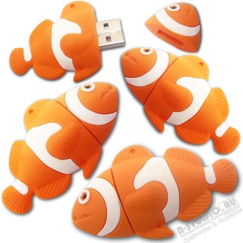 Флешки «Рыбка Окунь» оригинальные usb flash накопители пвх