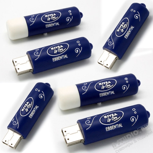 Usb флеш накопители «Помада NIVEA» подарочные флэшки пвх
