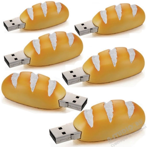 Usb flash диски «Хлеб» хлебобулочные флешки под логотип оптом