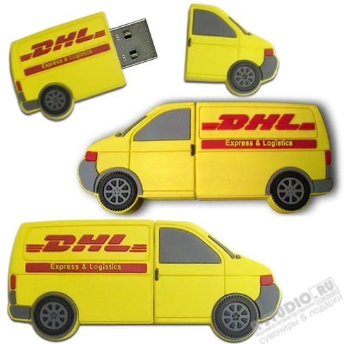 Флэшки в виде транспорта «Грузовика DHL» транспортные usb флэш карты